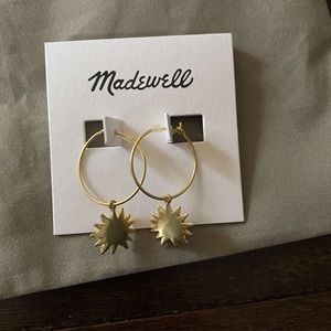 Madewell ladies sun hoop earrings